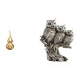 thumbnail image 1 of Estatua De Calabaza Y Búho De Latón, Adorno Feng Shui, Recuerdo, Centro De Mesa Multifuncional Para El Festival De Primavera, Escultura Moderna De Animales, 1 of 8