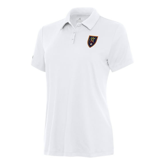 Women's Antigua White Real Salt Lake Reprocess Polo