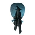 thumbnail image 5 of DORKASM Halloween Scrub Caps Women Caps Working Adjustable Tie Back Hats Black One Size, 5 of 6