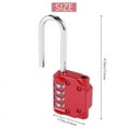 thumbnail image 4 of 2 Pack Code Padlocks, 4 Digit Long Shackle Resettable Pad Lock for Outdoor Gate, Shed, Fence, Hasp Storage, Gym Locker, 4 of 5