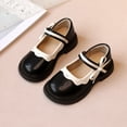 thumbnail image 1 of Zapatos de princesa para niñas, zapatos pequeños de cuero para niñas, zapatos de una sola capa de moda de otoño para bebés, zapatos de guisantes para niños medianos y grandes, 1 of 1
