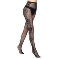 thumbnail image 4 of Kilaqueen Sexy Fishnet Tights High Waist Versatile Pantyhose for Party Date Night Clubwear, Halloween Sheer Hollow Out Thigh High Fishnet Stockings Leggings, 4 of 5