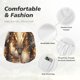 thumbnail image 4 of Balery Golden Horned White Dragon Pantalones cortos deportivos para mujer con forro y dos bolsillos, elásticos, para entrenamiento, gimnasio, yoga-Large, 4 of 7