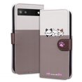 thumbnail image 5 of Cute Cartoon Wallet Phone Case for Google Pixel 6a with Card Holder Soft PU Leather Kickstand Cover for Men and Women Magnetic Shockproof Protective with Lanyard for Google Pixel 6a, Gray, 5 of 9