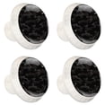 thumbnail image 2 of 4 Pcs Camouflage Grey Knobs for Kitchen Cabinet Cupboard Dresser Bookcase Drawer Pulls Handles Round Home Decor, 2 of 8