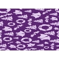 thumbnail image 1 of Ahgly Company Indoor Rectangle Patterned Bright Purple Area Rugs, 7' x 10', 1 of 1