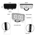 thumbnail image 4 of Creative Dual Usb Charging Mirror Electronic Digital Alarm Clock Led Display Electronic Clock 6.5 Inch Large Screen Home and Office Electronic Alarm Clock, 4 of 8
