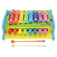 thumbnail image 1 of Kids Xylophone, Colorful Xylophone Toy 2 In 1 Wooden Early Education Instrument Elephant Pattern  For Kids For Home, 1 of 8