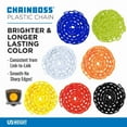 thumbnail image 2 of US Weight Chainboss 2" x 25' Safety Green Plastic Safety Chain with SunShield UV Resistant Technology, 2 of 5