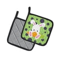thumbnail image 2 of Carolines Treasures BB6903PTHD Pâques à Pois Rabbit Paire de Porte-Casseroles, 2 of 3