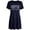 A, variant on JIANLAI Women Letter Print Short Sleeve Sleep Dress Round Neck Soft Loose Sleepshirt, Lightweight Casual Loungewear Night Shirt Dress With Side Slits For Sleeping Indoor Lounging