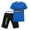 blue, variant on Toddler Ninja T-Shirt and Shorts Set – Cartoon-Themed Summer Outfit for Boys