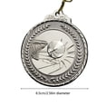 thumbnail image 3 of Medallas de ganador de oro, plata y bronce, medallas deportivas para regalo de recuerdo (plata), 3 of 3