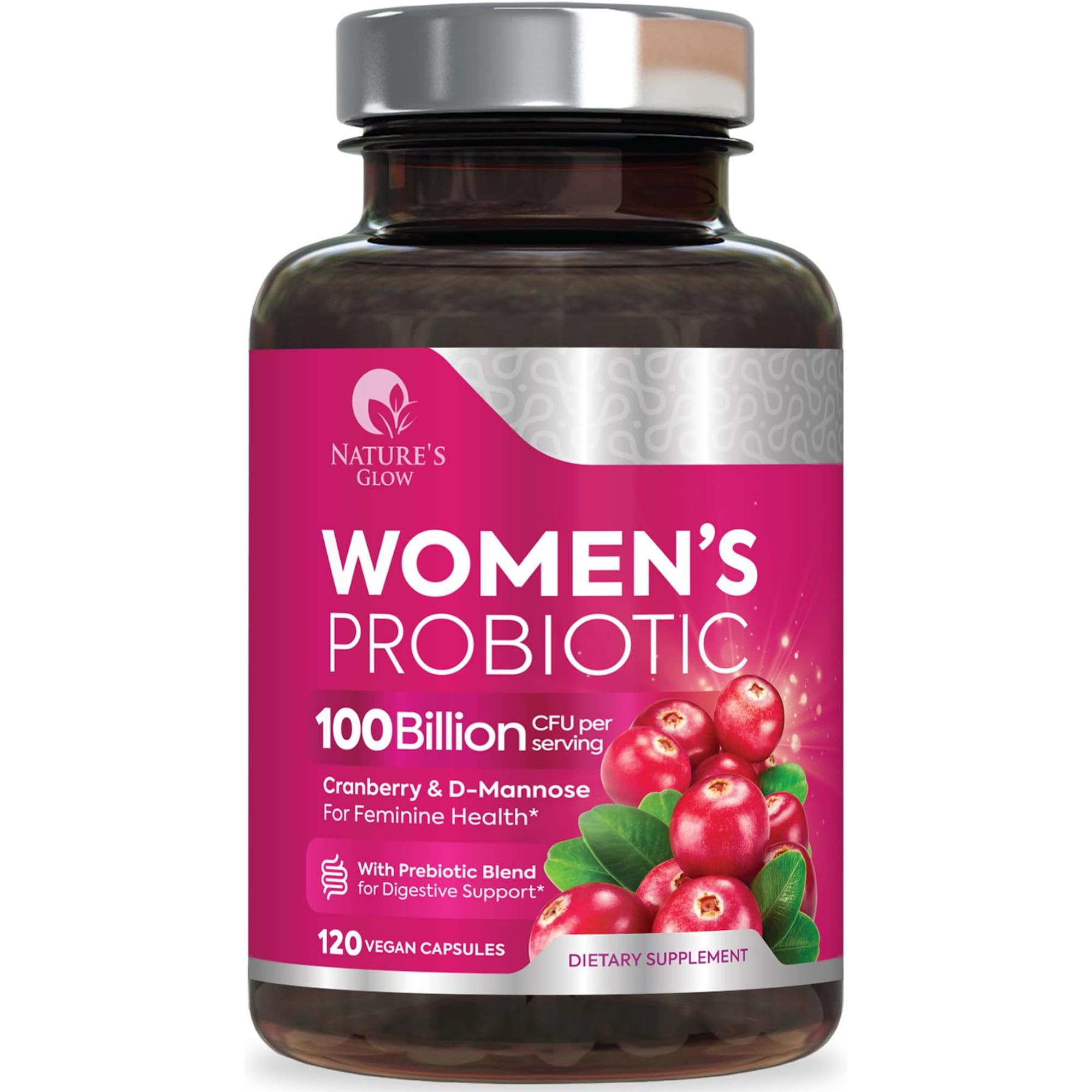 Probiotics for Women - 100 Billion CFU - Advanced PH Balance, Digestive & Feminine Health Support - Women's Probiotic with 16 Unique Strain, Womens Vaginal Probiotic, Bottle in USA - 120 Capsules
