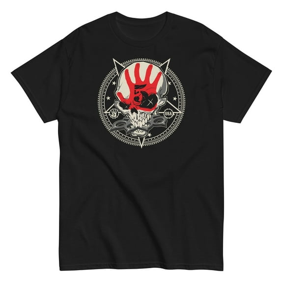 Five Finger Death Punch - Circle Logo Unisex T-Shirt - Black - Small