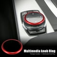 thumbnail image 3 of Car Multimedia Knob Ring Aluminum Alloy Knob Ring for BMW 1 2 3 4 5 6 7 Series X2 X3 X4 X5 X6 Red, 3 of 7