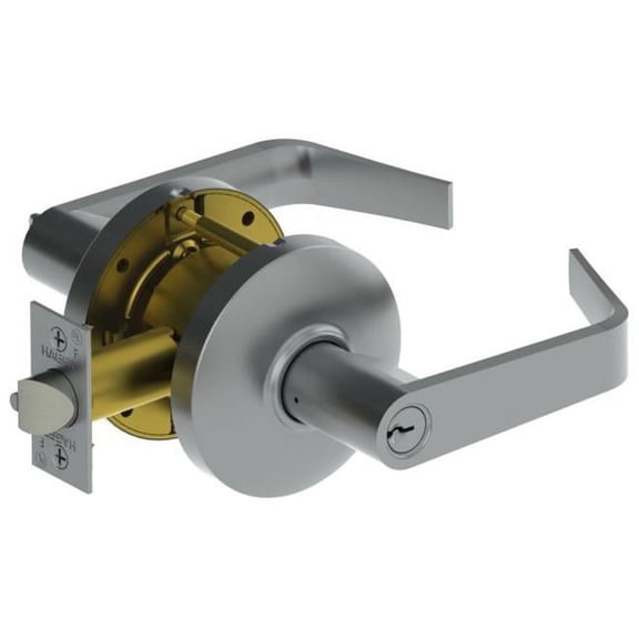 Hager 3580WTN26D Withnell Lever Storeroom Cylindrical Lock, No. 000143 Satin Chrome