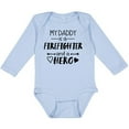 thumbnail image 3 of Inktastic My Daddy is a Firefighter and a Hero Boys or Girls Long Sleeve Baby Bodysuit, 3 of 5
