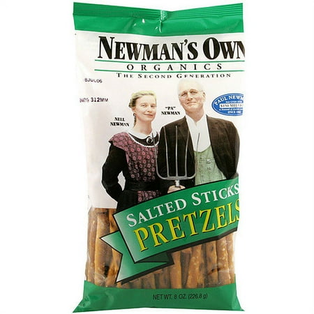 ***Discontinued by Kehe 06.10***Newman's Own Organics Salted Pretzel Sticks, 8 oz (Pack of 12)