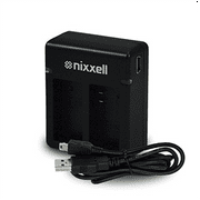 Nixxell Dual Charger for GoPro Hero3, Hero3+ and GoPro AHDBT-201, AHDBT-301, AHDBT-302, AHBBP-301