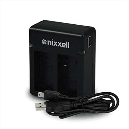 Nixxell Dual Charger for GoPro Hero3, Hero3+ and GoPro AHDBT-201, AHDBT-301, AHDBT-302, AHBBP-301