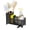 Black, variant on Sink Caddy & Kitchen Sink Organizer,Black Sponge Holder with High Scrub Brush Holder,Plastic Kitchen Countertop Organizer,Multifunctional Sponge Drain Rack,Dish Soap,Dish Sponge Holder,Soap Dispenser
