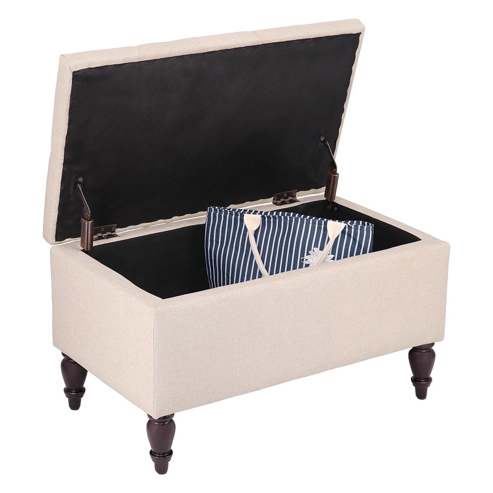 Abble 29 Inch Upholstered Storage Bench