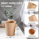 thumbnail image 2 of Vasos de papel Kraft sin blanquear, paquete de 400 unidades, 240 ml, color marrón, 2 of 7