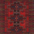 thumbnail image 1 of Ahgly Company Indoor Square Traditional Bakers Brown Persian Area Rugs, 7' Square, 1 of 6