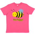 thumbnail image 3 of Inktastic Bee Happy Youth T-Shirt, 3 of 5