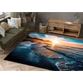 thumbnail image 3 of Bridesmaid Gift Rug, Farmhouse Rus, Landscape Rugs 3D Printed Rug, Dining Room Rug, Car Mat Rugs, Landscape Rugs, Sea Rug, Gift For Her Rug, 2.6'x4' - 80x120 cm, 3 of 8