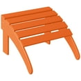 thumbnail image 3 of Polytrends  Laguna Hdpe All Weather Outdoor Patio Foldable Ottoman Orange, 3 of 5