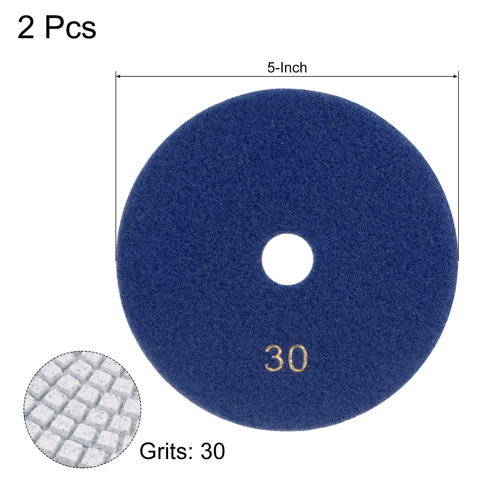 Unique Bargains Diamond Polishing Pad Wet/Dry Tool for Stone Marble 30 Girts