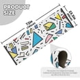 thumbnail image 5 of Yayeee Runner Rug for Bedroom 2'x6' Machine Washable Hallway Non Slip Mat, Blue Triangles, 5 of 8
