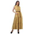 thumbnail image 1 of Moomaya Robe d'Été Longue Imprimée pour Femmes en Rayonne Sans Manches, 1 of 4