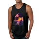 thumbnail image 1 of Camisetas de Tanque de los Hombres Tanque de los Hombres Incolor Gradiente de Impresión Cuello Redondo Correa Delgada Fuga Atrás Regular Casual Deportes Blusas de Tanque, 1 of 5