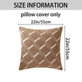 thumbnail image 6 of Unique Bargains 2 Packs Modern Geometric Throw Pillow Cover Brown 22" x 22", 6 of 6