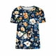 thumbnail image 3 of Camisas de Manga Larga para las Mujeres Suelto Ajuste Impreso Verano Sexy Cuello Redondo Superior, Poliéster Regular, 3 of 5