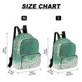thumbnail image 2 of FORMRS Mini Backpack Purse for Women Quilted Travel Daypack Casual Shoulder Bag, Green and White Pattern, 2 of 7