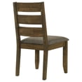 thumbnail image 6 of Benjara Wooden Ladder Back Dining Chairs- Knotty Nutmeg & Brown (Set of 2), 6 of 8