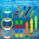 thumbnail image 4 of Juego de juguetes de piscina de buceo de 19 piezas, bandido torpedo de buceo, anillo de buceo, 4 of 5