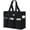 Black, variant on Large Tote Bag for Women, Utility Teacher Nurse Bags for Work School Waterproof with 12 Pockets Top Zipper Closure