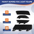 thumbnail image 4 of Front Bumper Fog Lamp Bezel Frame for LAND ROVER Range Rover Evoque Dynamic 2012 LR035093 LR035094 L, 4 of 5