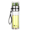 thumbnail image 1 of Botella de infusor de t&eacute; 400ML,termo de vidrio de doble pared,Botella de Agua,con filtro de acero inoxidable,A Prueba De Fugas,kit de te,para Exteriores, Oficinas, Hogar,14 Onzas, 1 of 9