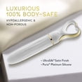thumbnail image 6 of Delice™ By Blush® | Heartthrob Silicone Bullet Vibrator With Heart-Shaped Handle – White Bouquet, 6 of 8