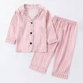 thumbnail image 2 of CAUYDY 12M 18M 24M 1T 2T Toddler Girl Pjs Newborn Sleepwear Fall Winter Long Sleeved Top and Elastic Waist Pants 2 Piece Comfy Set Baby Clothes for Girls Sizes 18-24 Months,Orange, 2 of 9