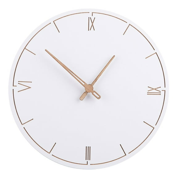 Nordic Style Fashionable Simple Silent Wall Clocks for Home Decor Pure White Type Wall Clock Quartz Modern Design Timer