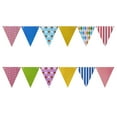 thumbnail image 1 of kurtrusly 1pcs Set 16.4ft Rainbow Paper Card For Birthday Party Triangle Banner Flags Pennant Banner Banner Flags Pennant Banner Flags Rainbow Type1 16.4ft, 1 of 6