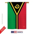 thumbnail image 2 of Breeze Decor 08350 Vanuatu 2-Sided Vertical Impression House Flag - 28 x 40 in., 2 of 3