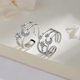 thumbnail image 4 of Dainty Crystal Astral Moon Open Ring Diamond Adjustable Finger Thumb Band Jewelry Gifts BB, 4 of 4